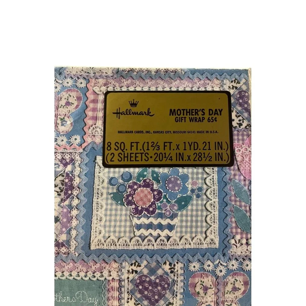 Vintage Hallmark Mother’s Day Gift Wrap NEW